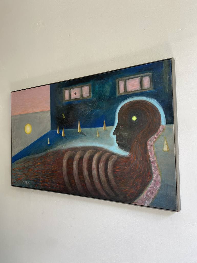 Original Conceptual Abstract Painting by Maria Shramko Abra