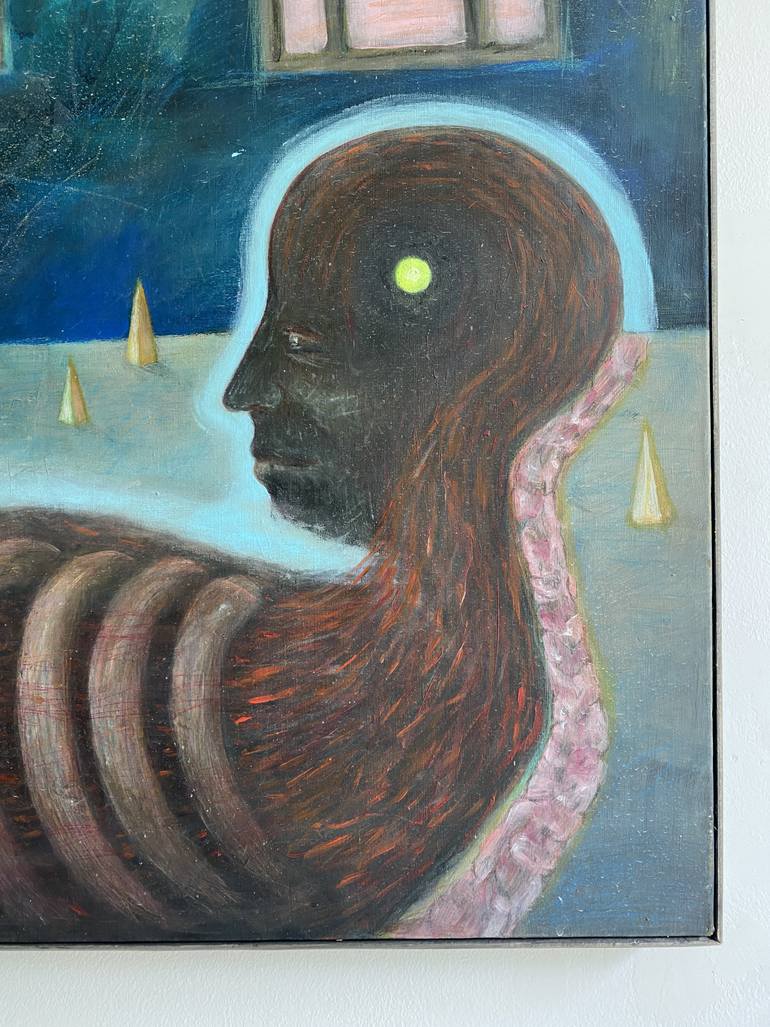 Original Conceptual Abstract Painting by Maria Shramko Abra