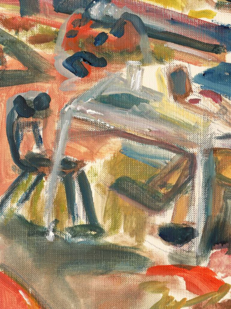 Original Documentary Men Painting by Guy Segal Zamosh Markuza Meller