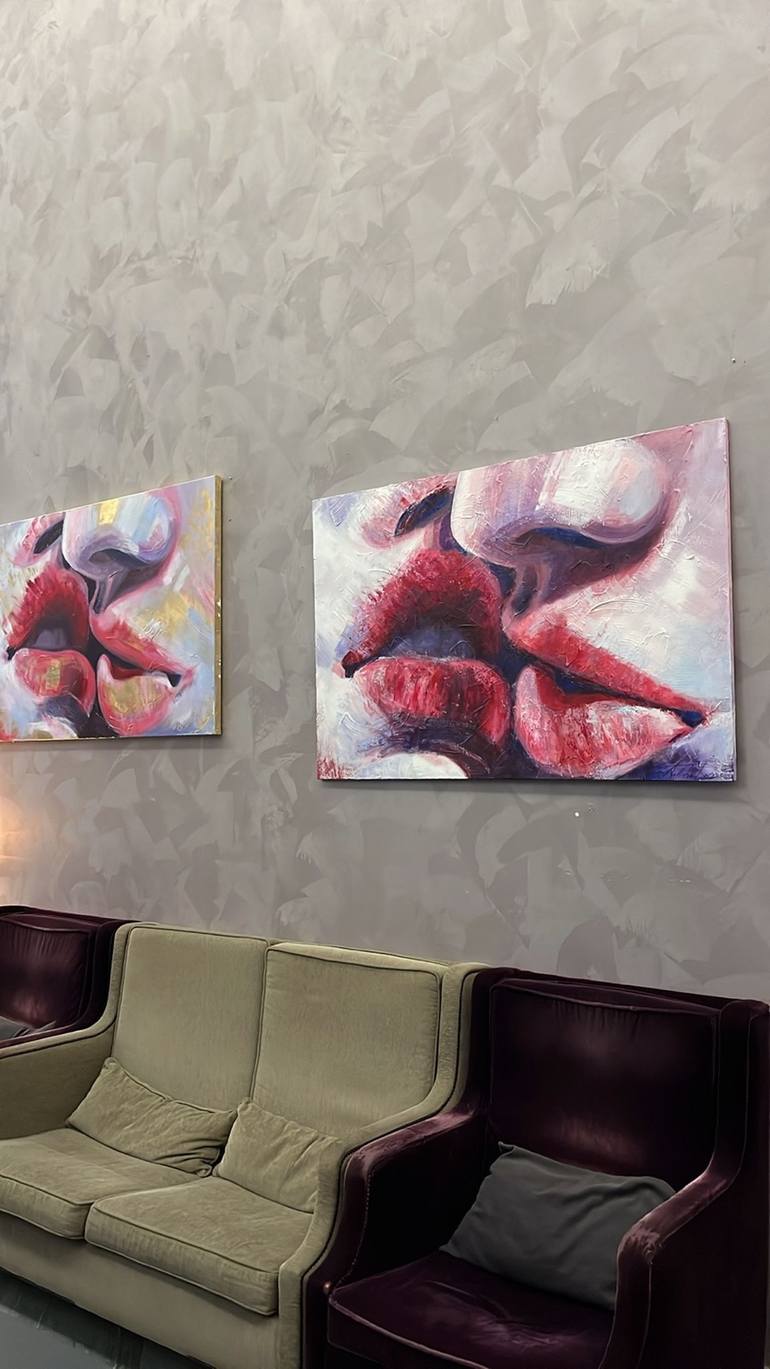 Original Pop Art Love Painting by Anfissa Vasse'