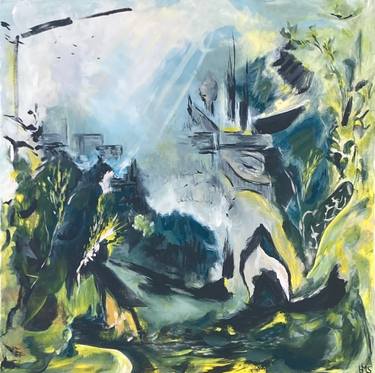 Original Abstract Paintings by Hedwig Scharlipp