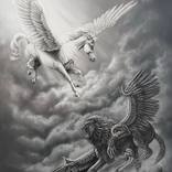 Pegasus and Chimera by Nadia Setter