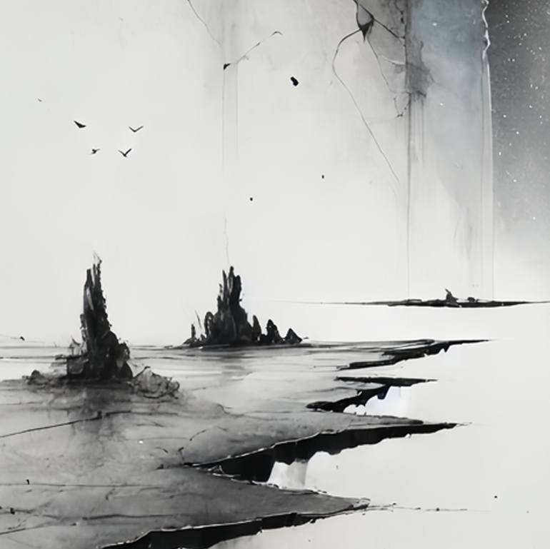 Original Abstract Expressionism Abstract Digital by Ziqi Yu