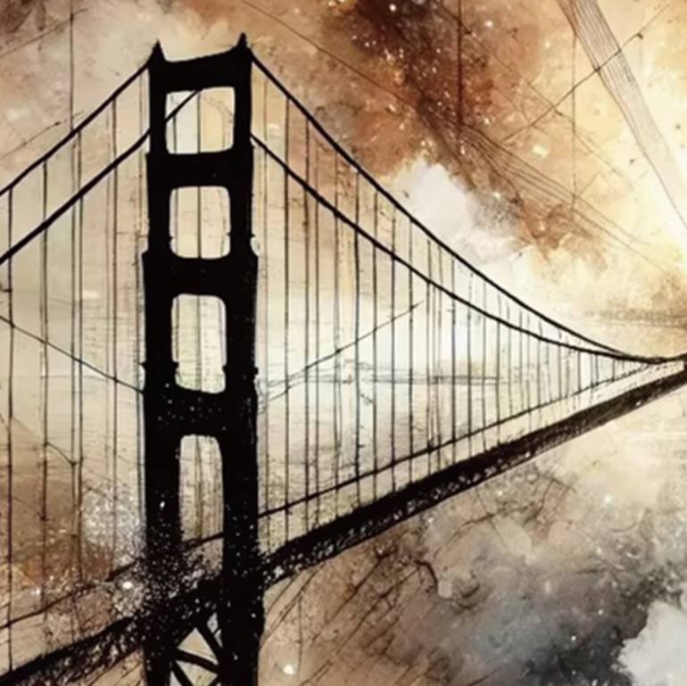Original Abstract Expressionism Architecture Digital by Ziqi Yu