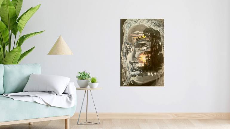 Original Contemporary Abstract Painting by Eva Perez Palomino