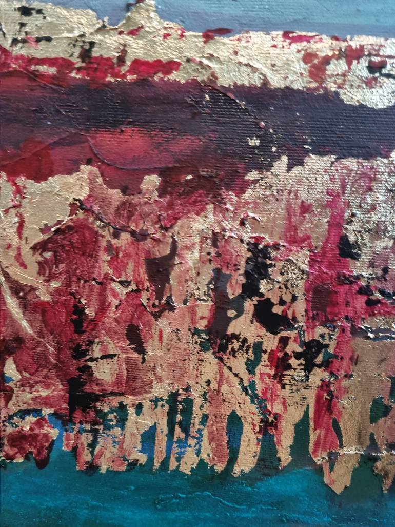 Original Abstract Expressionism Abstract Painting by Liliana Georgeta Barna