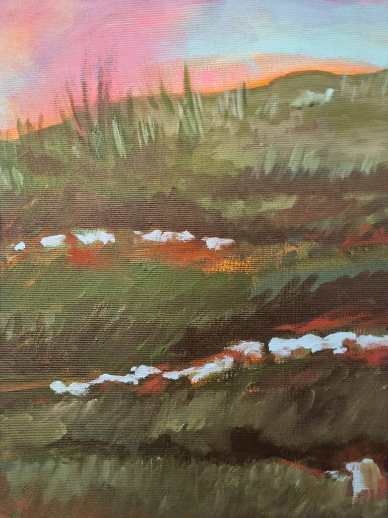 Original Abstract Expressionism Abstract Painting by Liliana Georgeta Barna