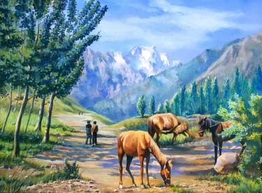 Original Realism Landscape Paintings by Olga Sunchali