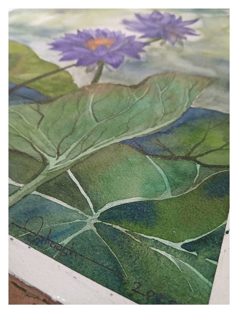 Original Romanticism Floral Painting by Aakaash Prajapatii