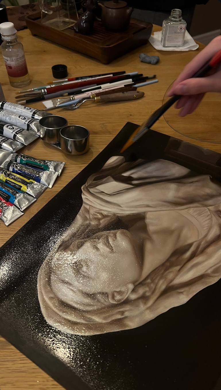Original Realism Still Life Painting by Alika Maliutina