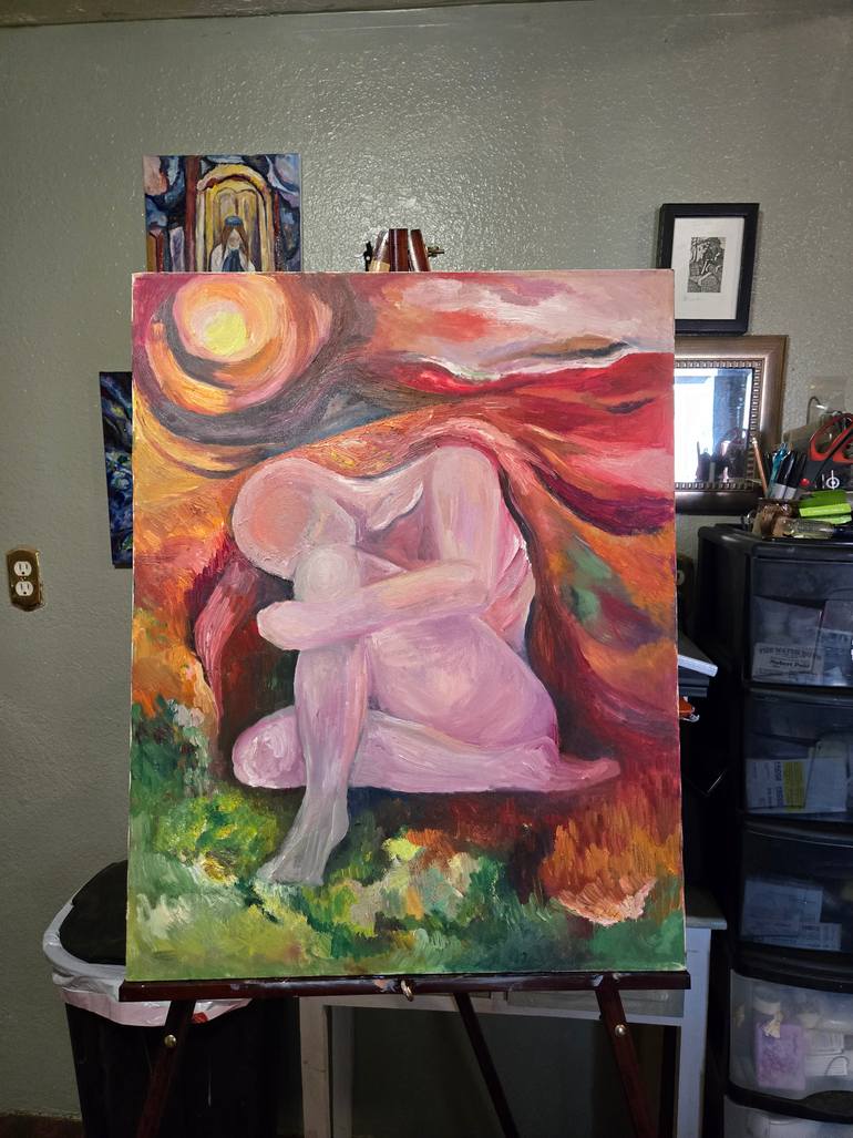 Original Abstract Expressionism Abstract Painting by Erica Soskin