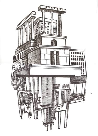 Print of Conceptual Architecture Drawings by Nina Pancheva-Kirkova