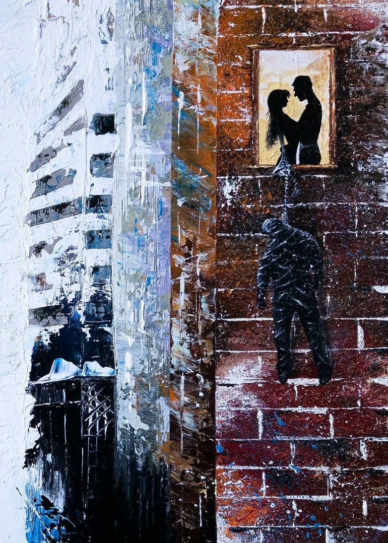 Original Abstract Expressionism Love Painting by Joker Abdul