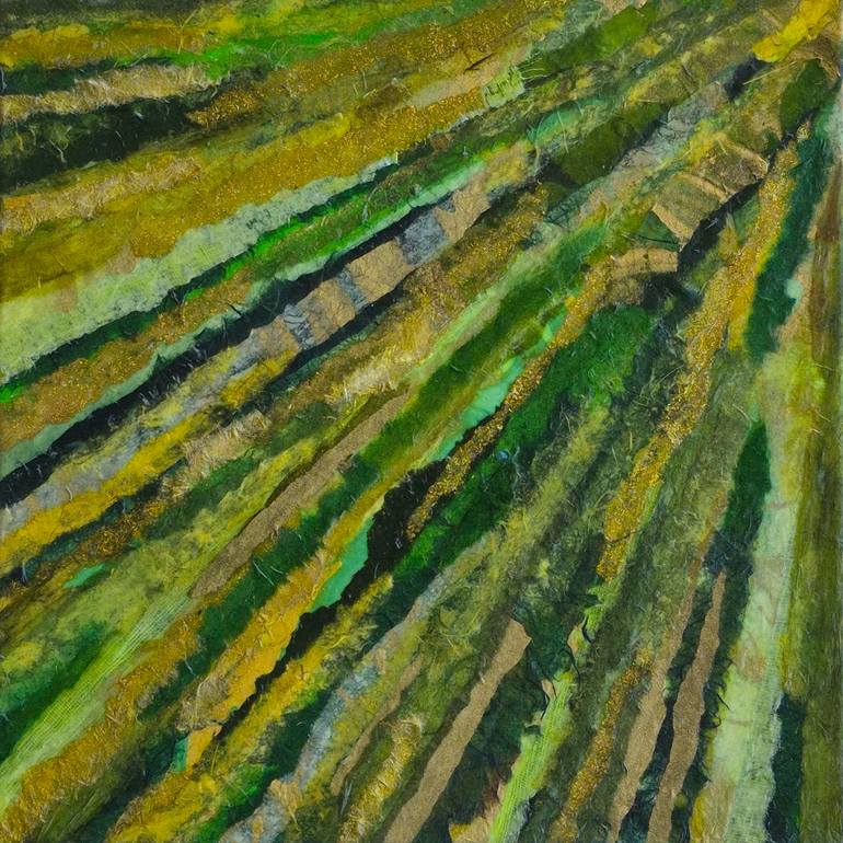 Original Contemporary Abstract Collage by Dave Popino
