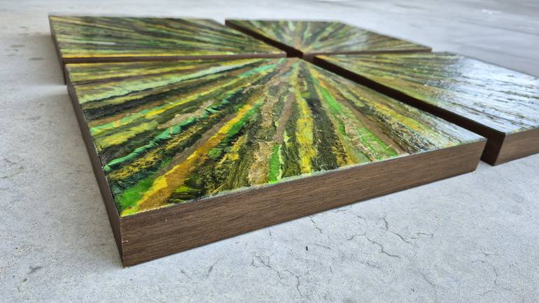 Original Contemporary Abstract Collage by Dave Popino