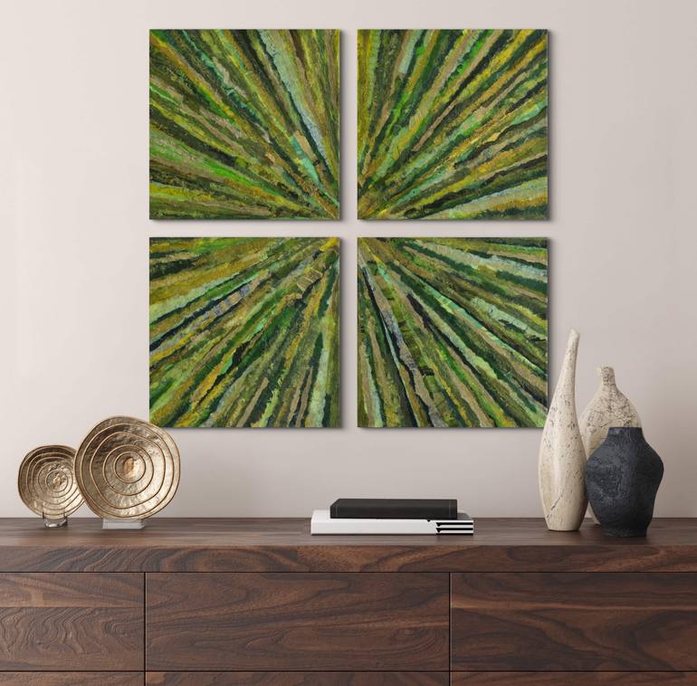 Original Contemporary Abstract Collage by Dave Popino