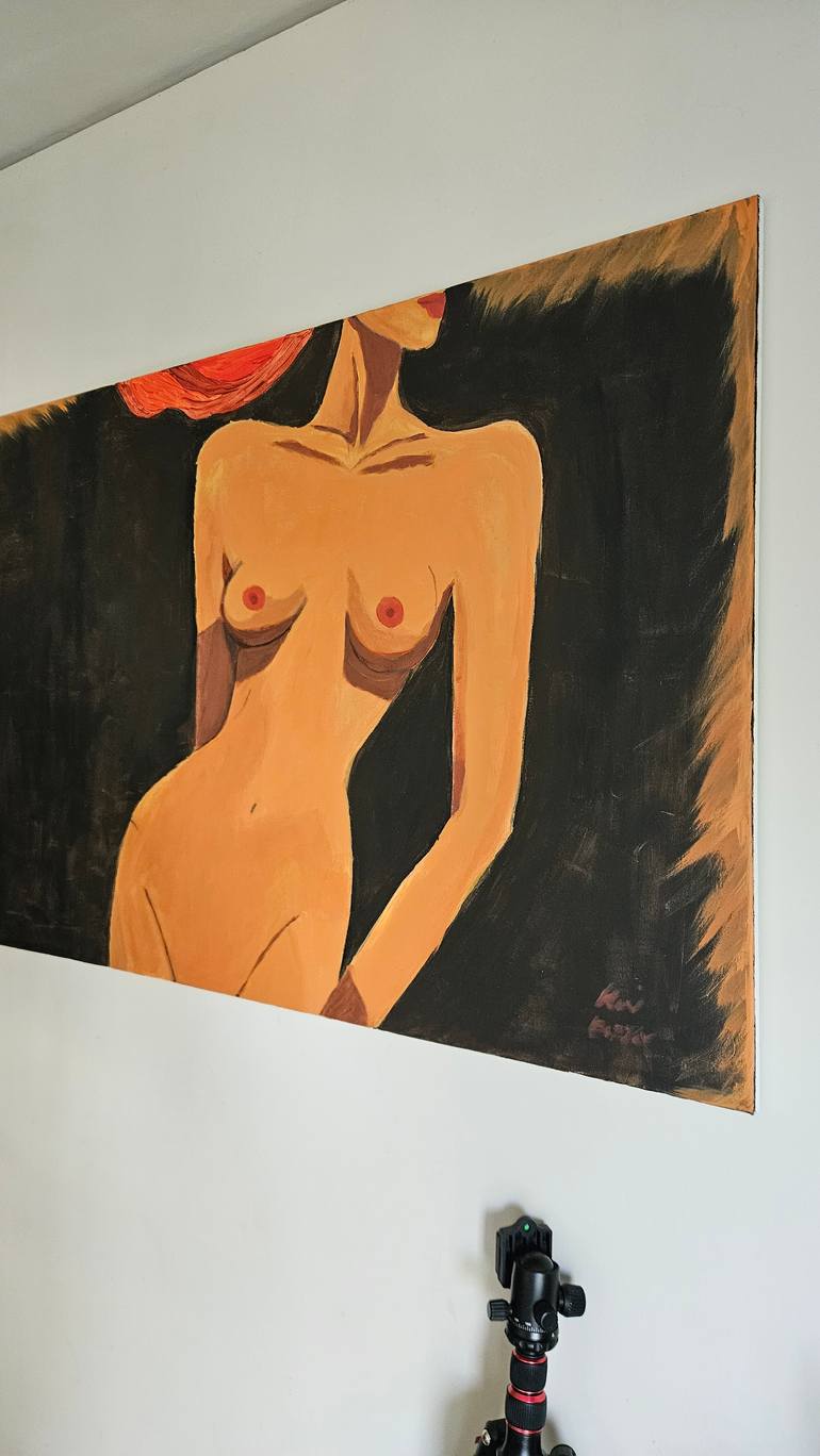 Original Other Nude Painting by Hani Baziyar