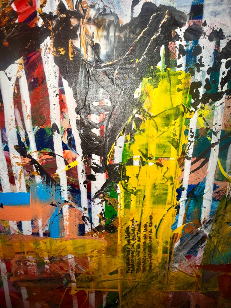 Original Abstract Expressionism Abstract Painting by Yesim Kantar