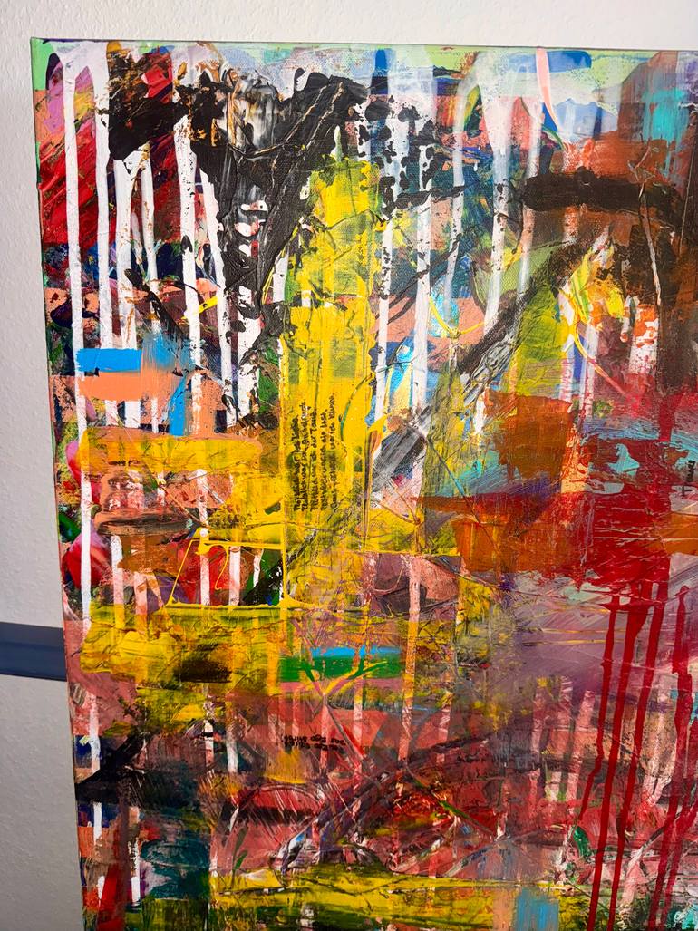 Original Abstract Expressionism Abstract Painting by Yesim Kantar