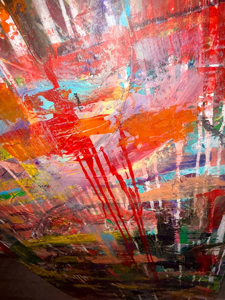Original Abstract Expressionism Abstract Painting by Yesim Kantar