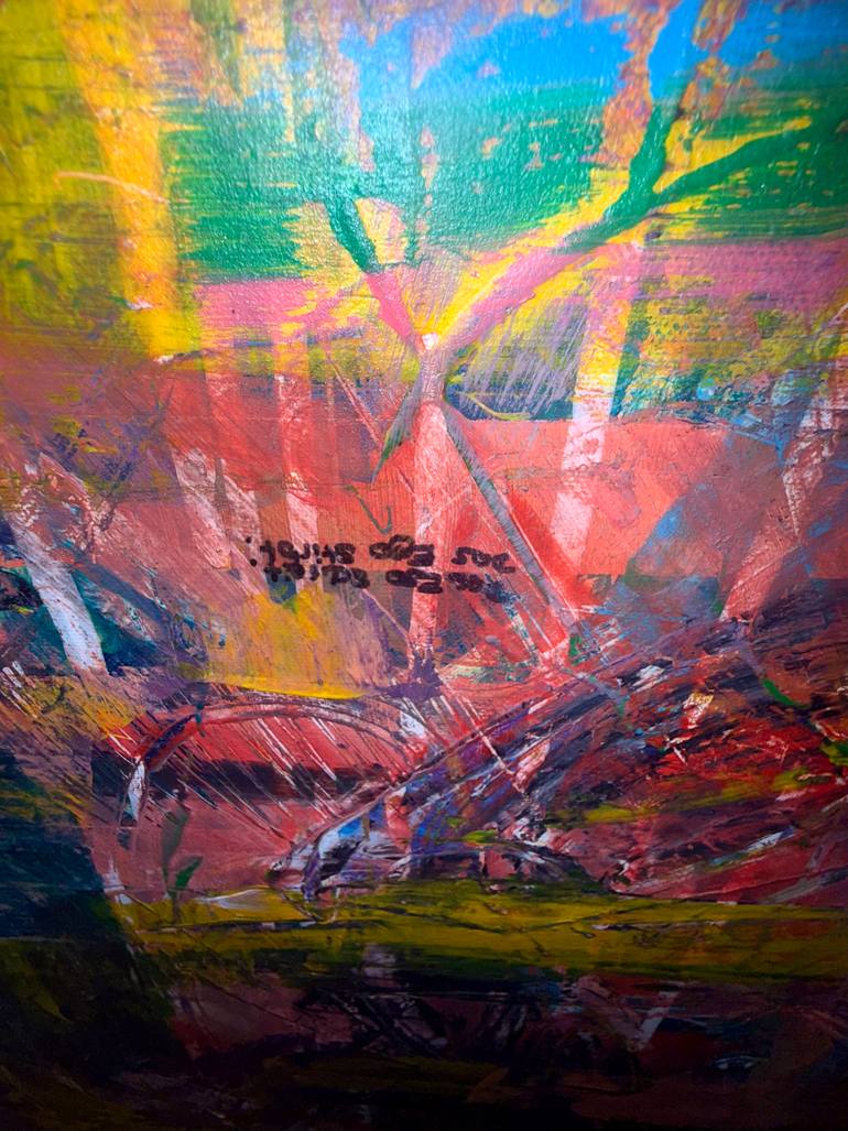 Original Abstract Expressionism Abstract Painting by Yesim Kantar