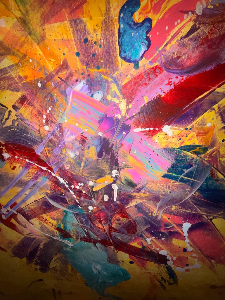Original Abstract Painting by Yesim Kantar