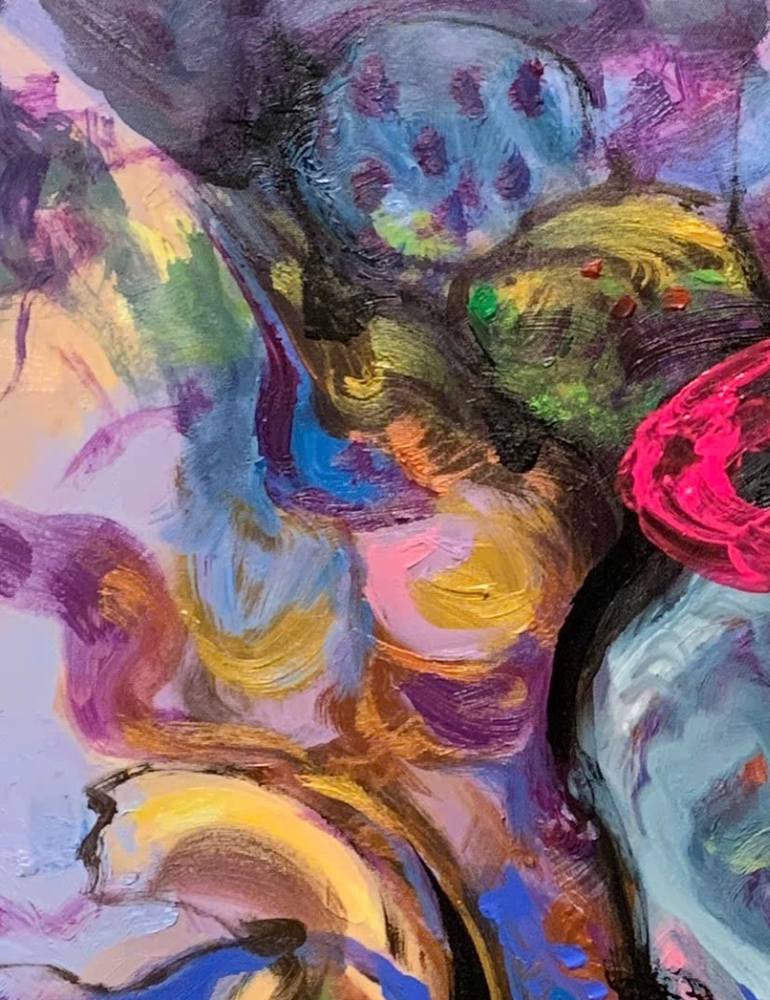 Original Abstract Expressionism Abstract Painting by Tung Vy