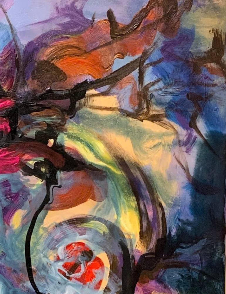 Original Abstract Expressionism Abstract Painting by Tung Vy