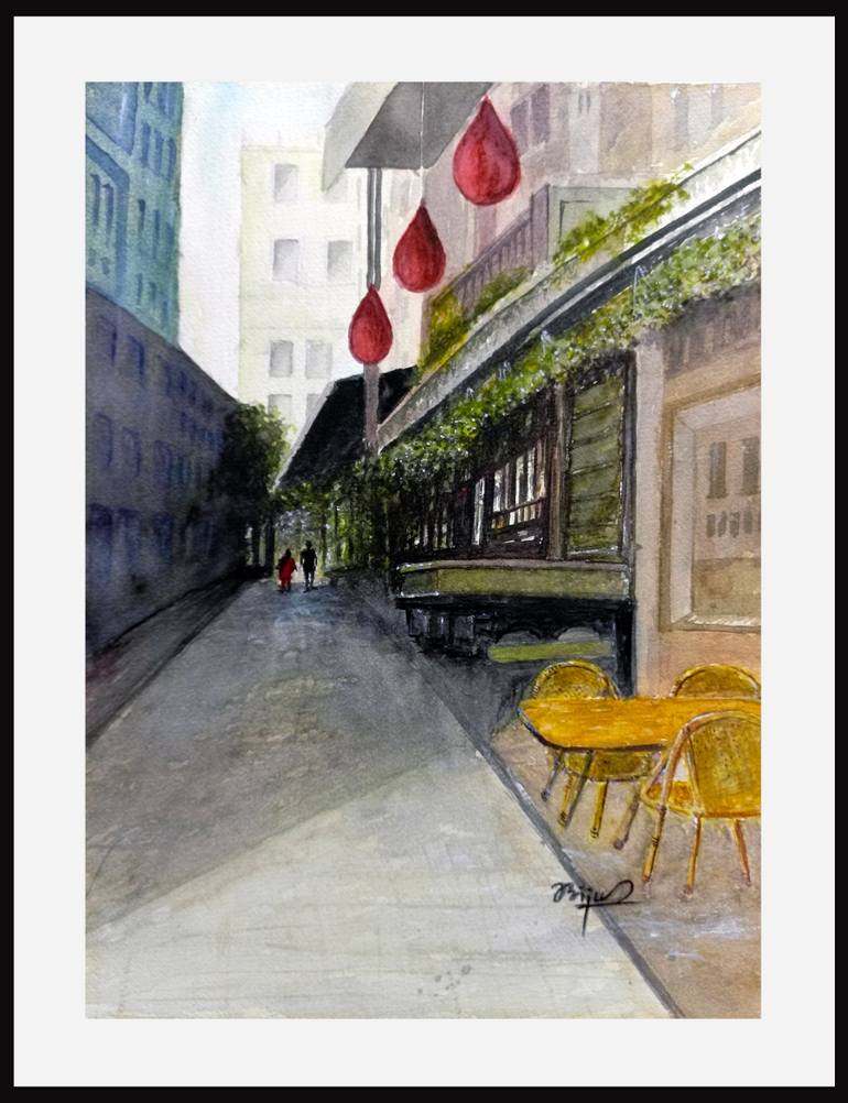 Original Impressionism Landscape Painting by Biju K Mathew