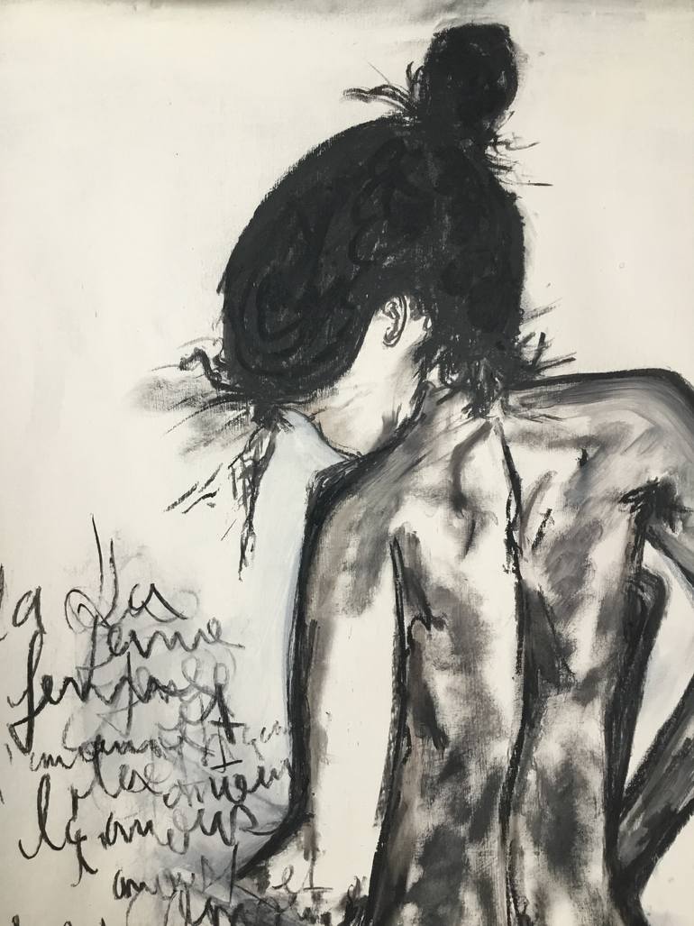 Original Expressionism Nude Painting by Safe Art