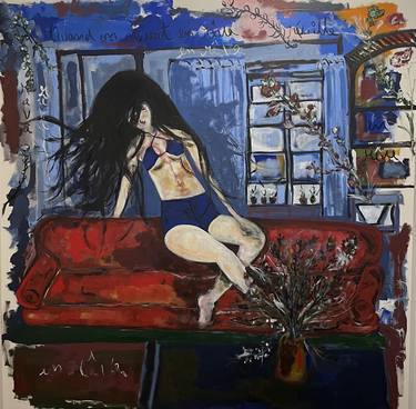 Original Expressionism Interiors Paintings by SaFe Art