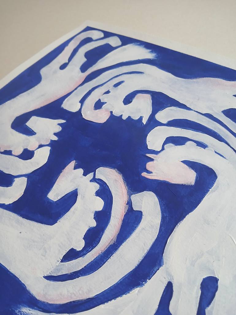 Original Abstract Animal Painting by Vilma Coster