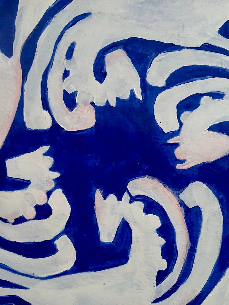 Original Abstract Animal Painting by Vilma Coster