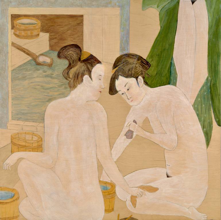 Original Figurative Women Painting by Patricia Buck