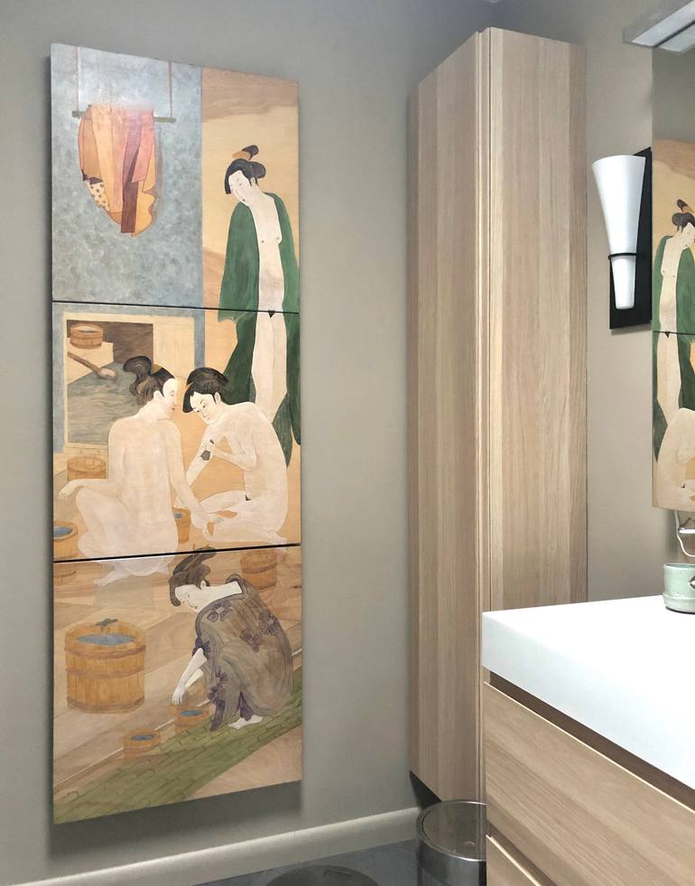Original Figurative Women Painting by Patricia Buck