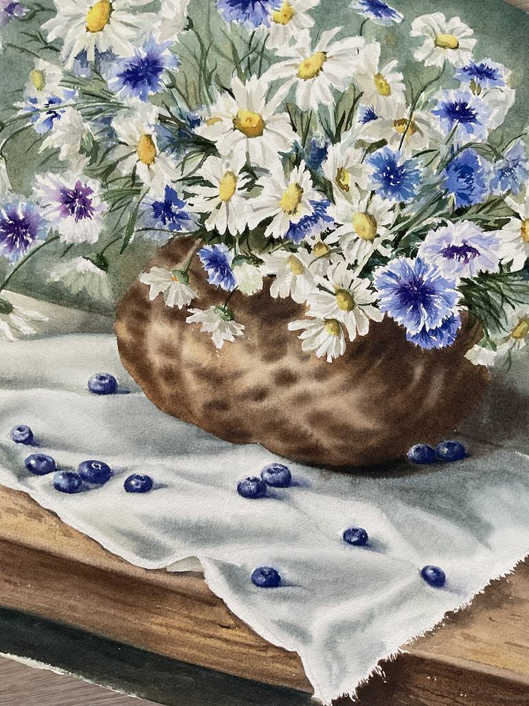 Original Romanticism Still Life Painting by Natalia Butenko