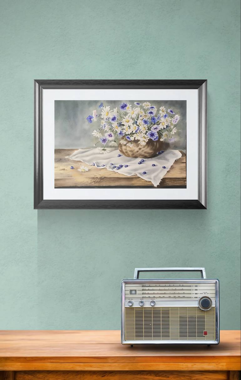 Original Romanticism Still Life Painting by Natalia Butenko