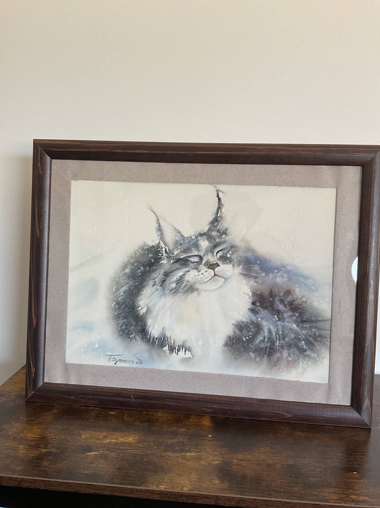 Original Illustration Animal Painting by Natalia Butenko