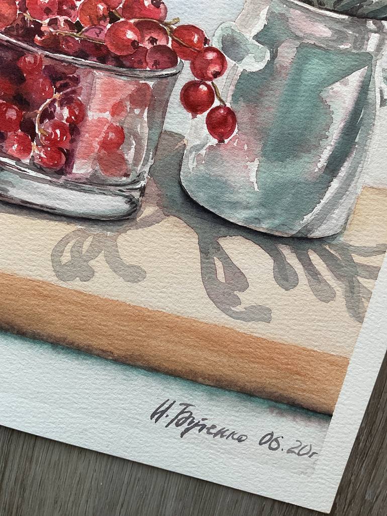 Original Illustration Food & Drink Painting by Natalia Butenko