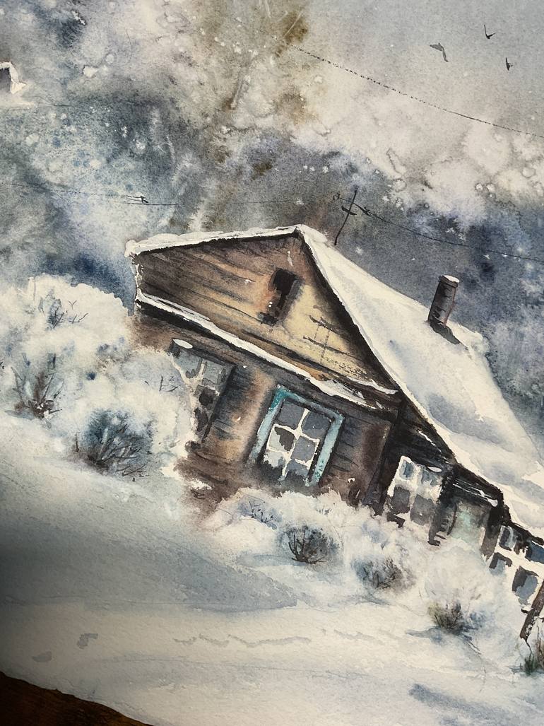 Original Illustration Landscape Painting by Natalia Butenko