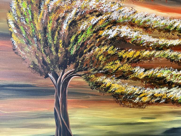 Original Abstract Expressionism Abstract Painting by Magdolna Juhasz