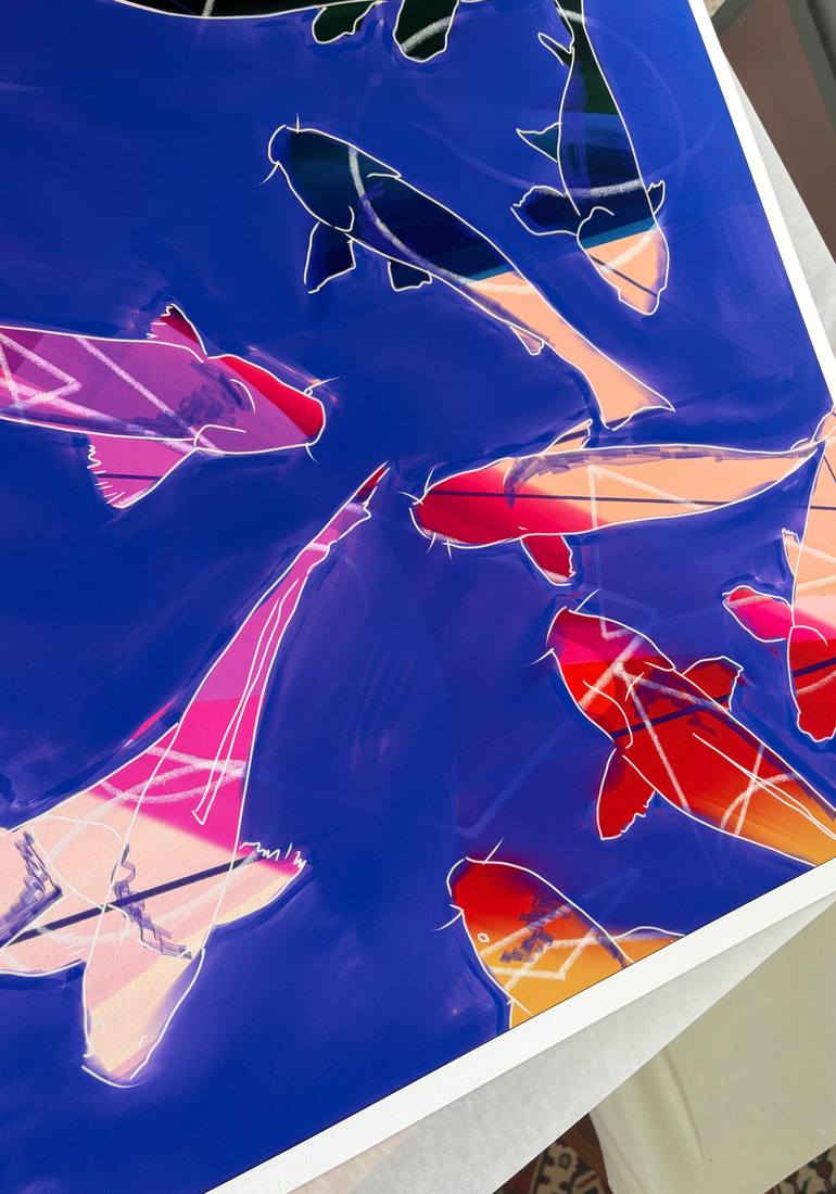 Original Abstract Animal Printmaking by Marta De Reyna