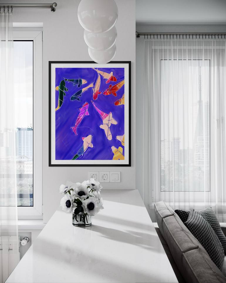 Original Abstract Animal Printmaking by Marta De Reyna