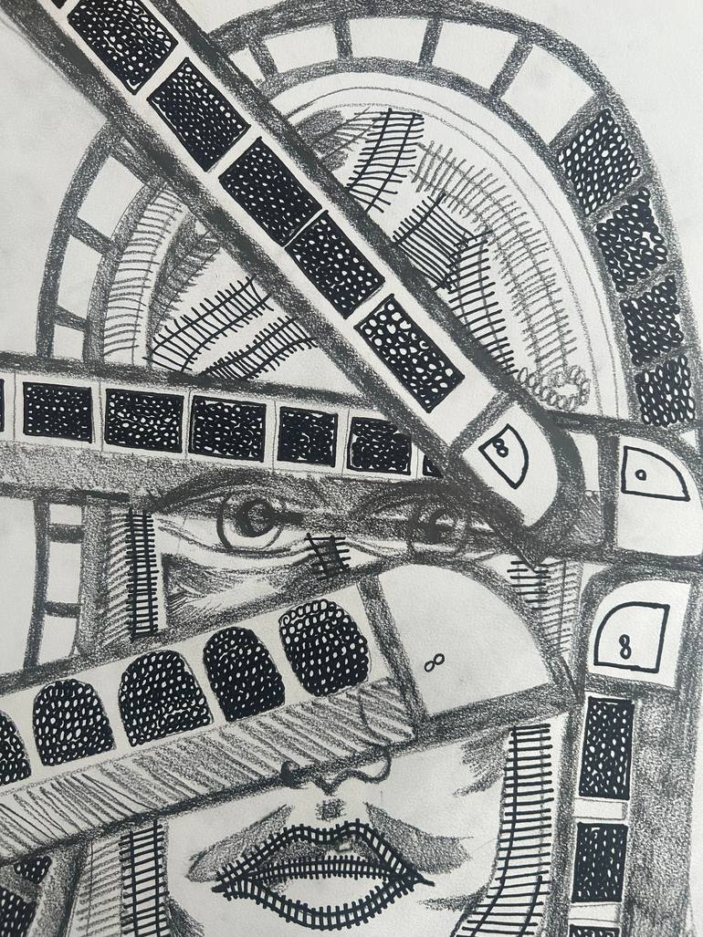 Original Abstract Drawing by Michelle Aldridge