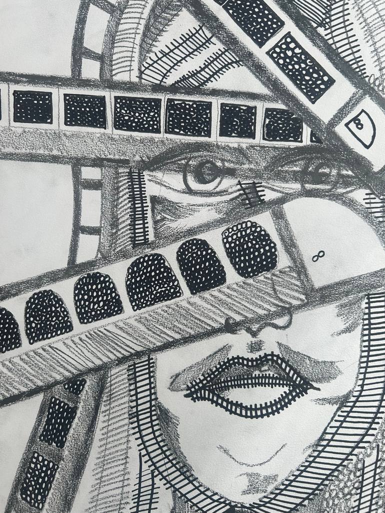 Original Abstract Drawing by Michelle Aldridge