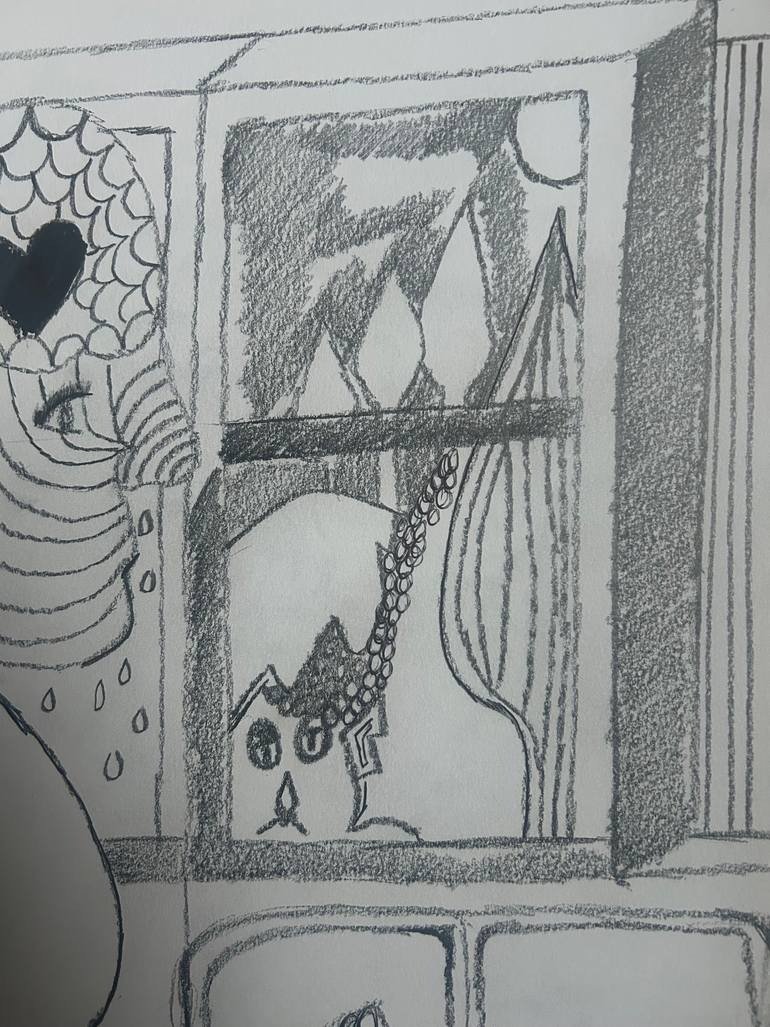 Original Surrealism Fantasy Drawing by Michelle Aldridge