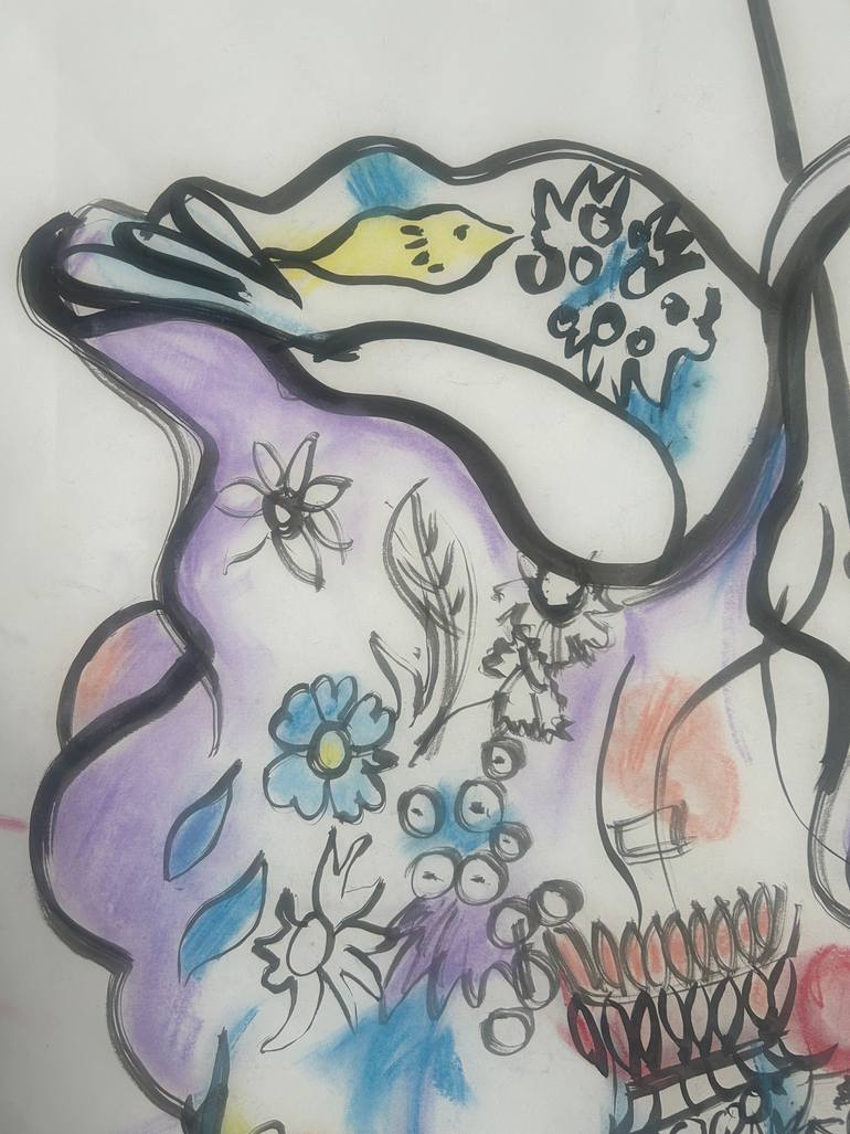 Original Art Nouveau Still Life Drawing by Michelle Aldridge