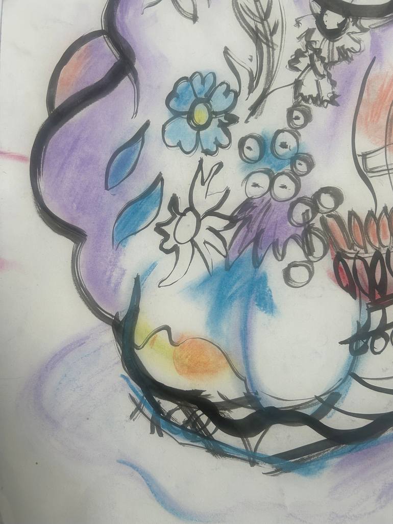 Original Art Nouveau Still Life Drawing by Michelle Aldridge