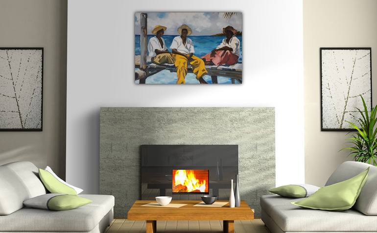 Original Impressionism People Painting by Xandre Folscher