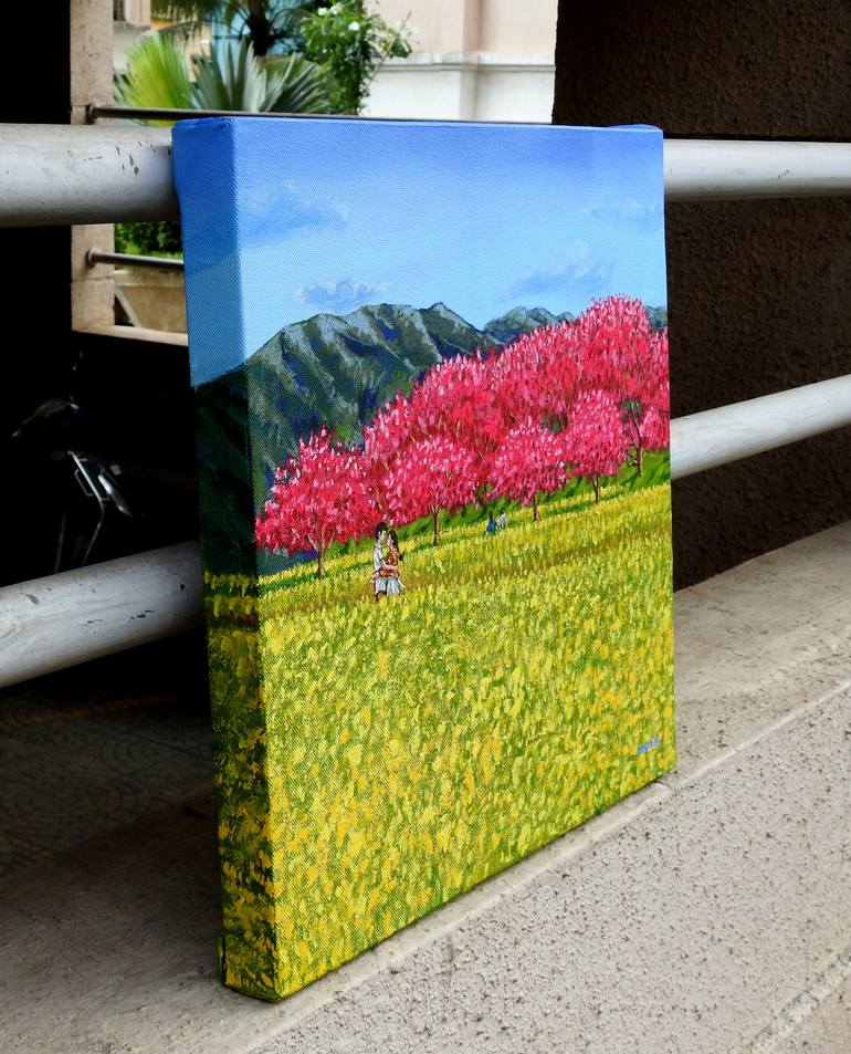 Original Conceptual Landscape Painting by Deepali S